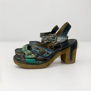Spring Step L’Artiste Chunky Sandals Womens size 9.5-10 EU 41